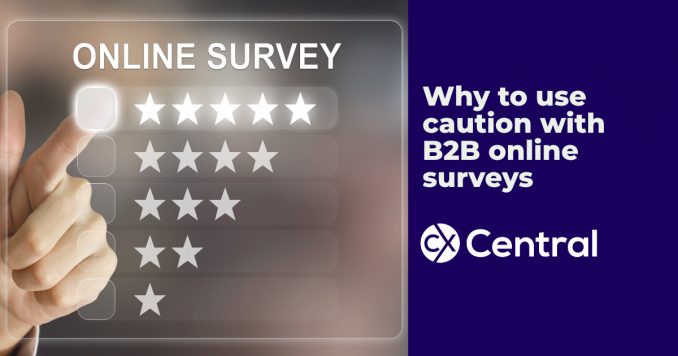 Why you should use caution with B2B online surveys