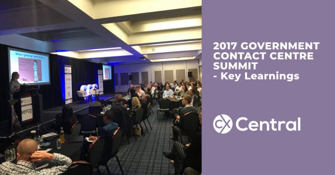 2017 Government Contact Centre Summit Key Learnings