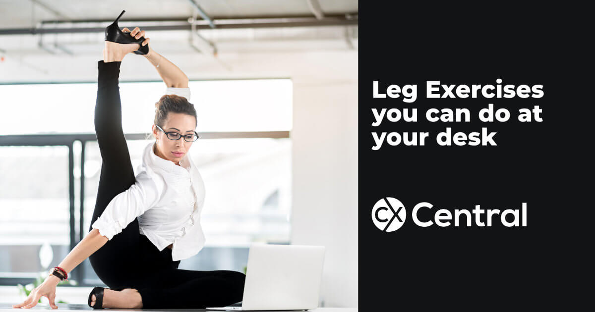 Call Centre Desk Leg Exercises Workout While You Are Working