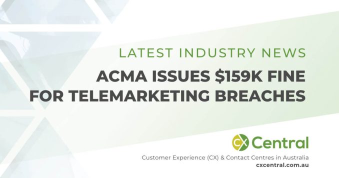 ACMA issues fine for Telemarketing rules breach in Australia