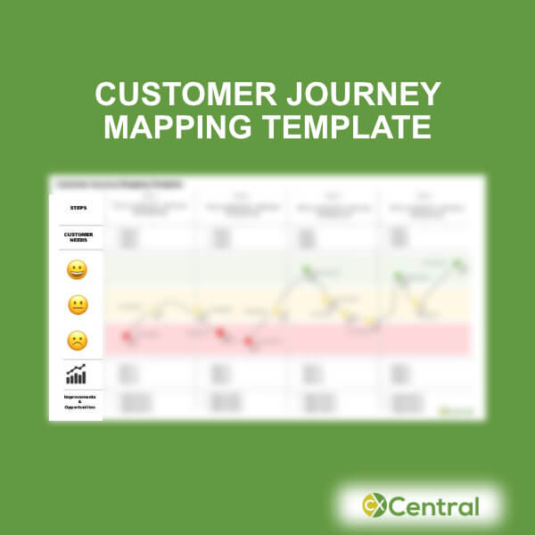 An example of a Customer Journey Mapping Template