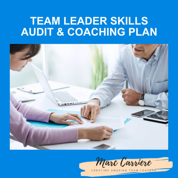 A call centre manager coaching a team leader