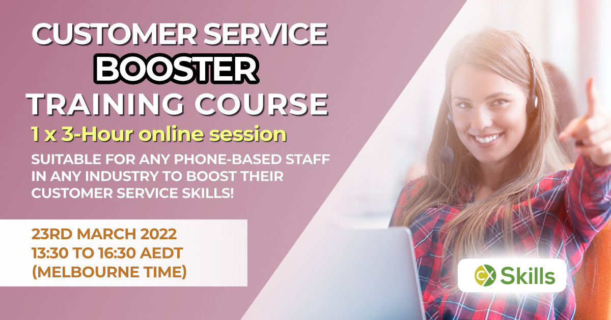 Customer Service Booster Training Course March 2022